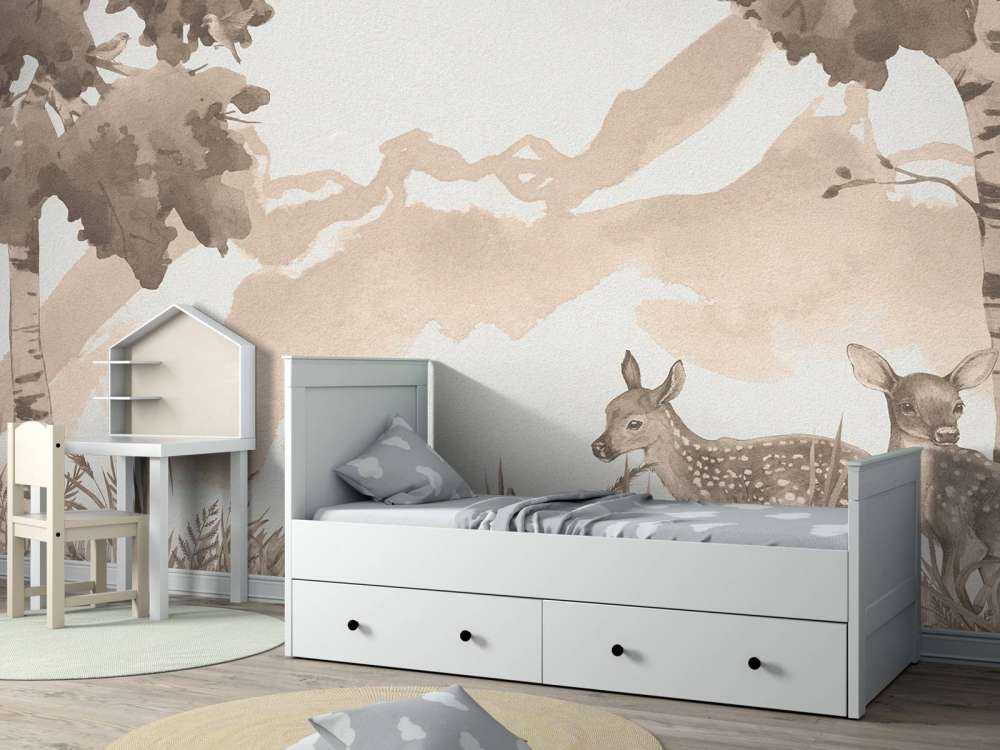 Deer in taupe