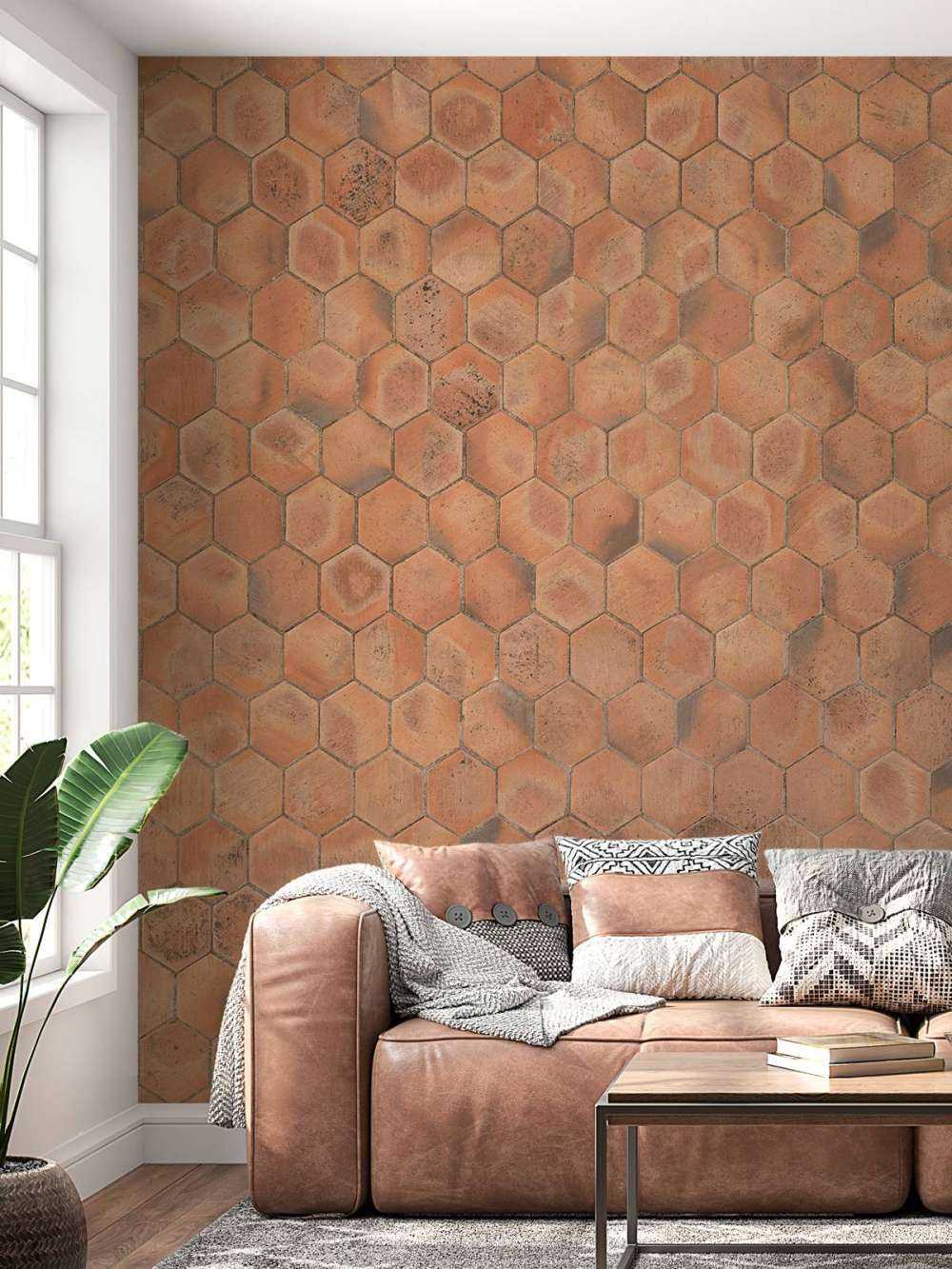 Unpolished stone floor