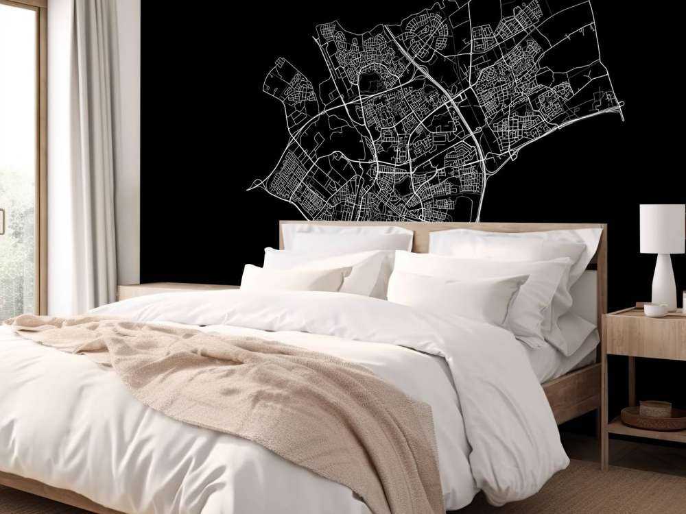 Map of Den Bosch, black