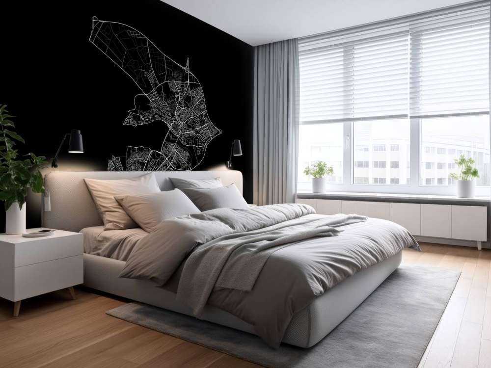 Map of Arnhem, black