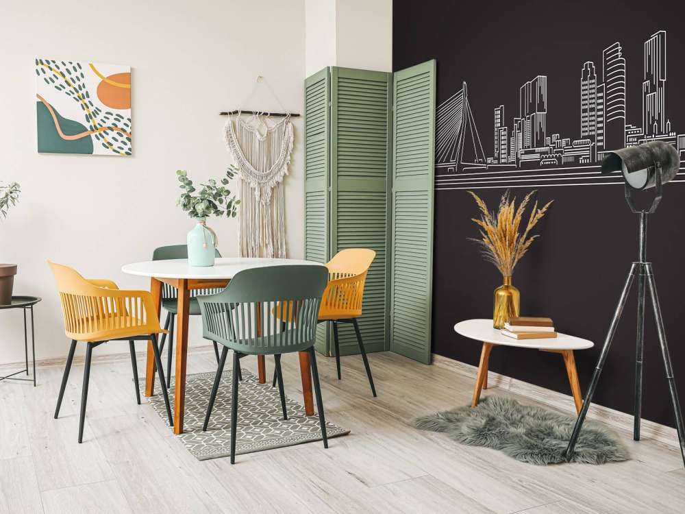 Rotterdam skyline zwart