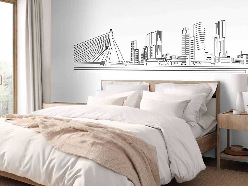 Rotterdam skyline wit