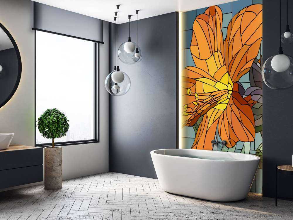 Colourful orange flower