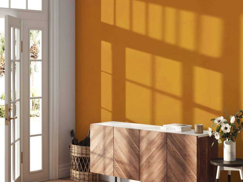 Orange brown concrete