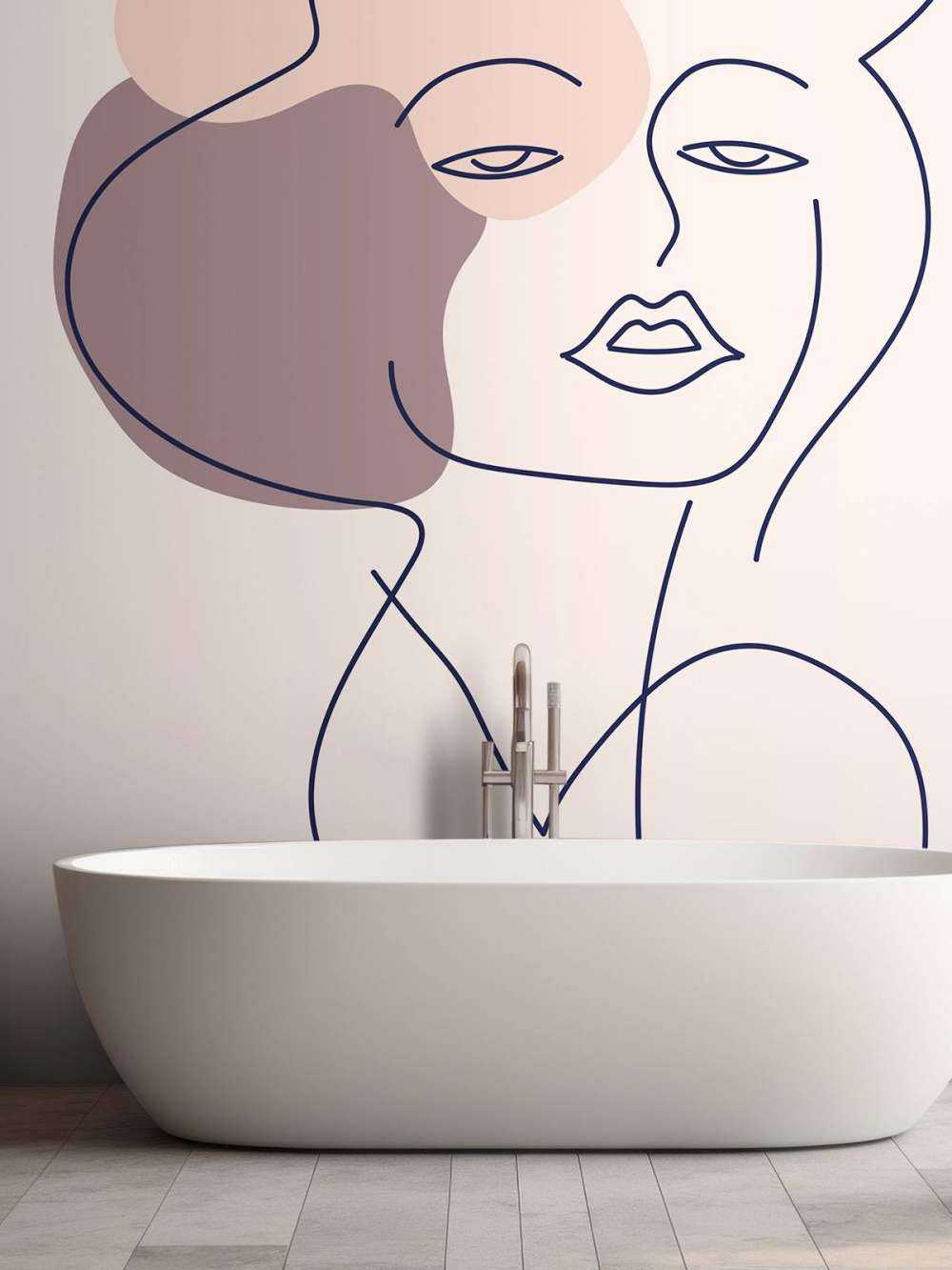 Geïllustreerde vrouw