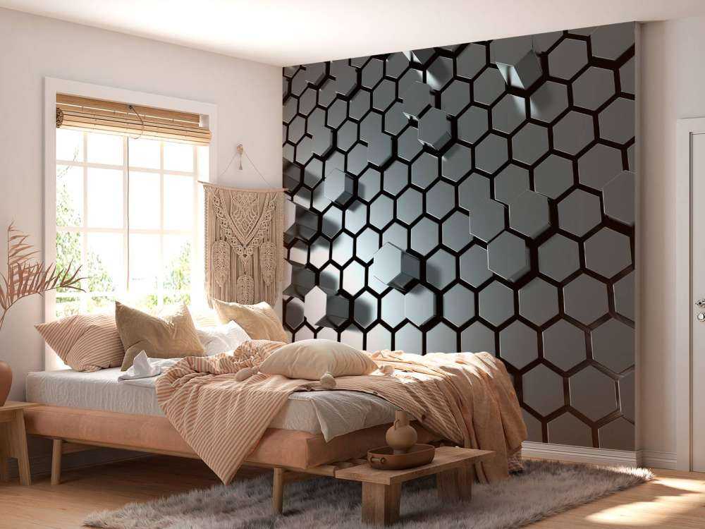 Hexagonal metal plate