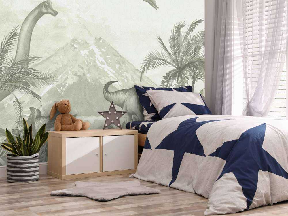 Various dinosaurs in green