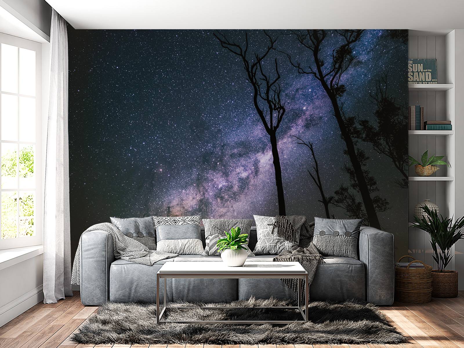 Stars between the trees