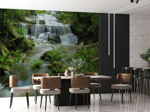 Flowing waterfall