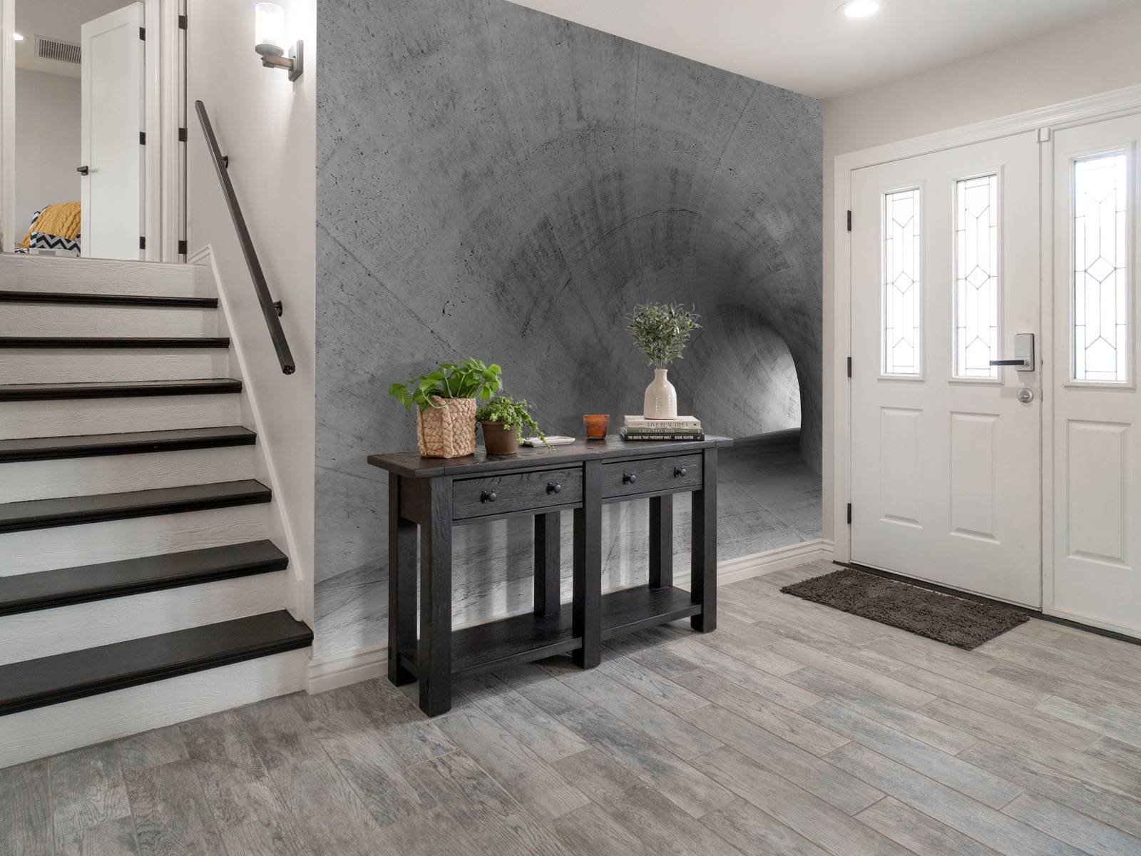 Tunnel made of concrete