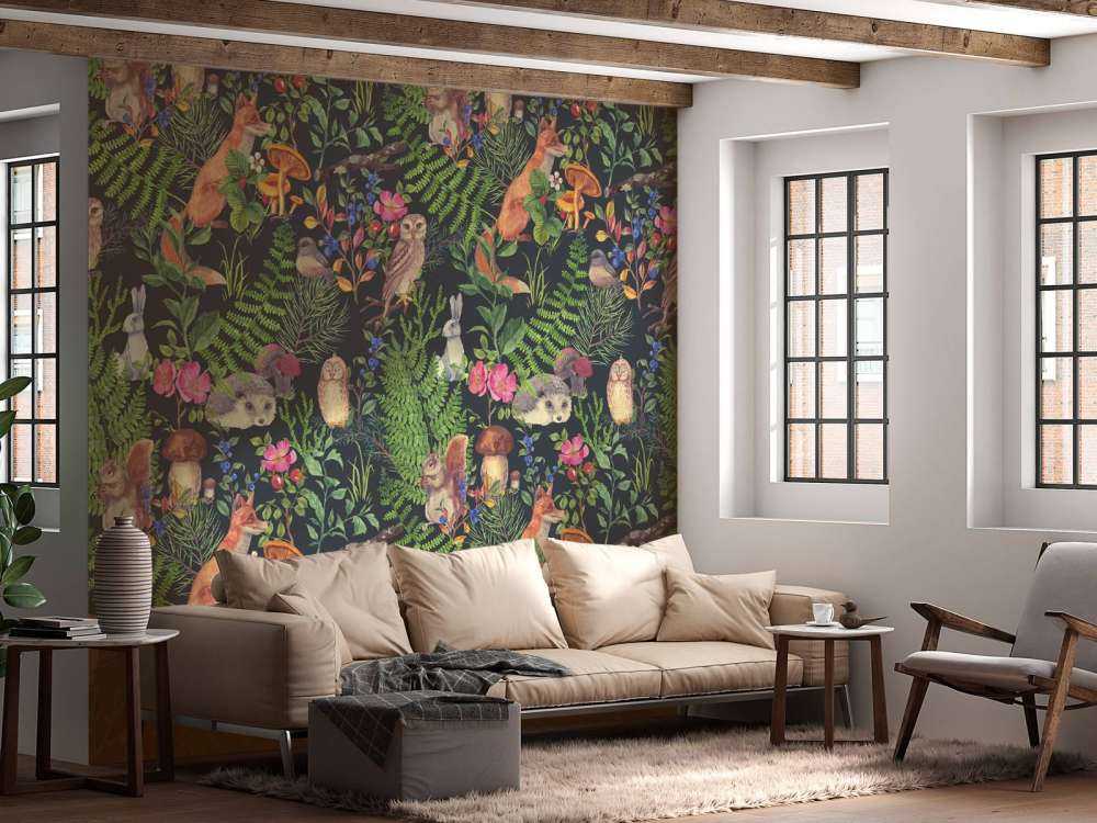 Dark forest pattern