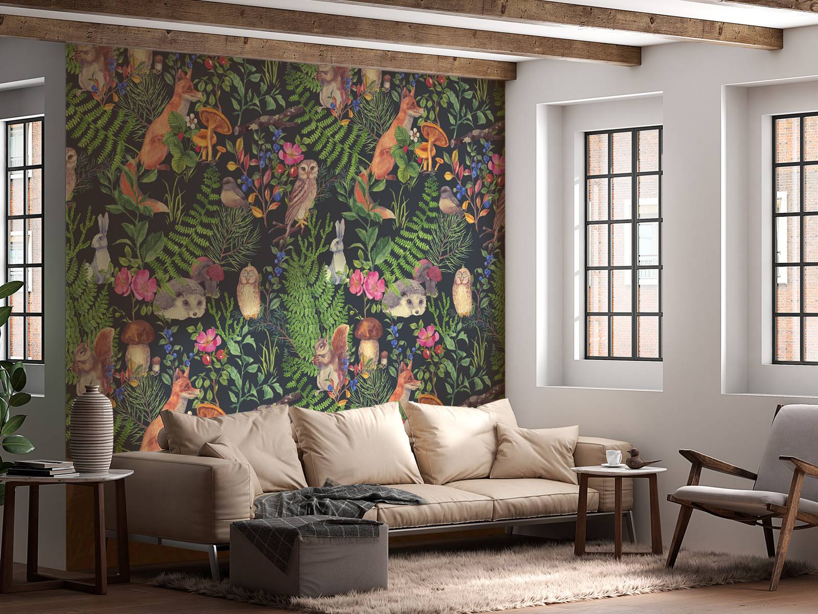 Dark forest pattern