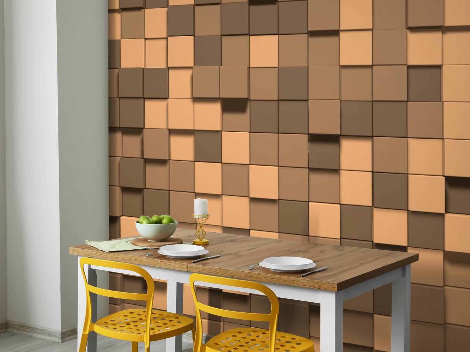 3D Minecraft blocks of earth