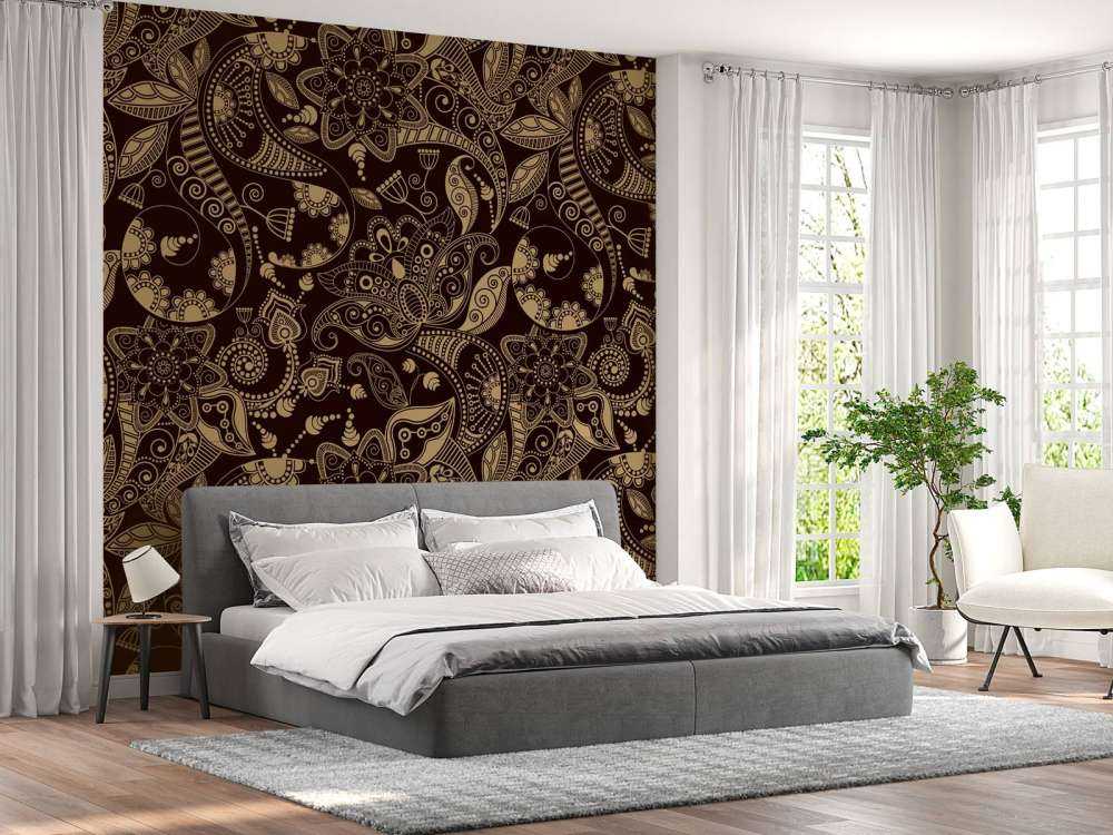 Golden flower patterns