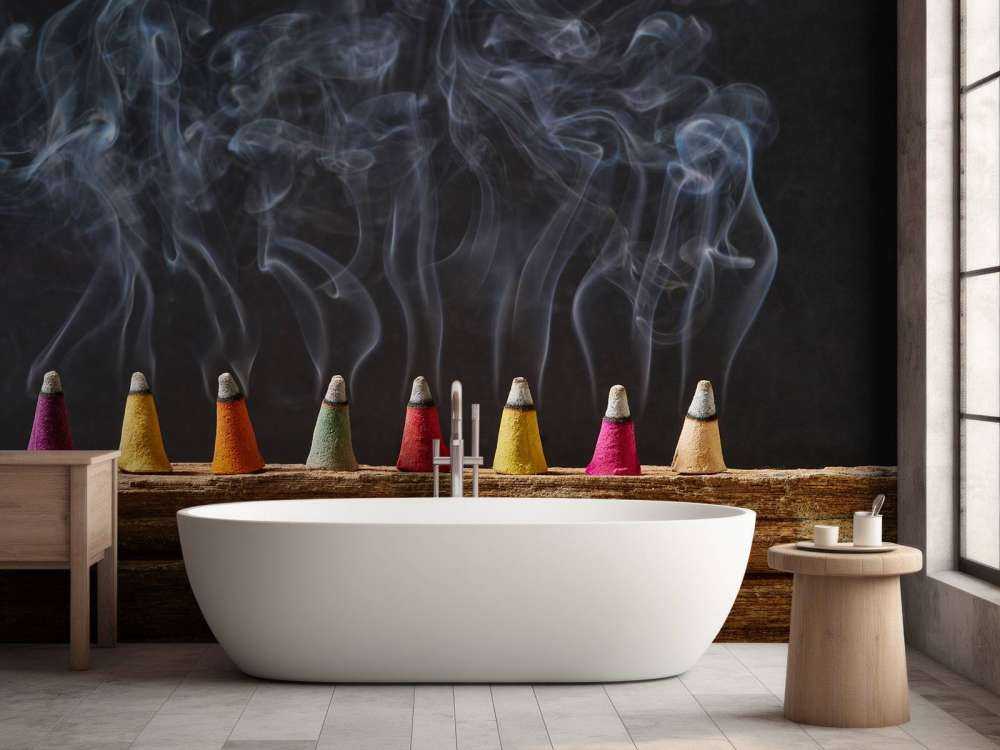 Colored incense sticks