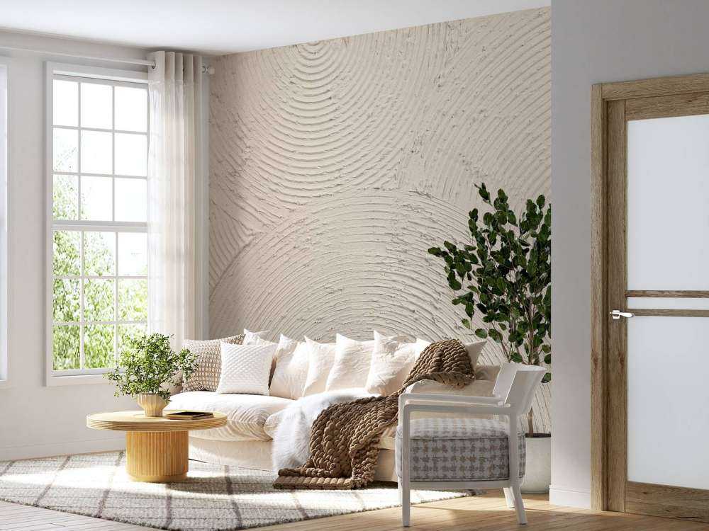 Zen circles in linen