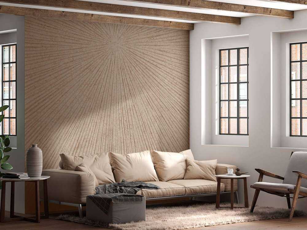 Structure with lines in beige brown
