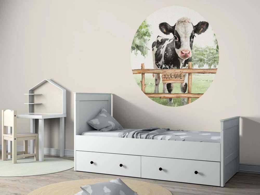 Young cow in a meadow