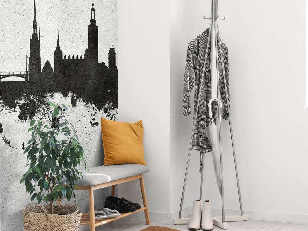 Watercolor skyline, Stockholm