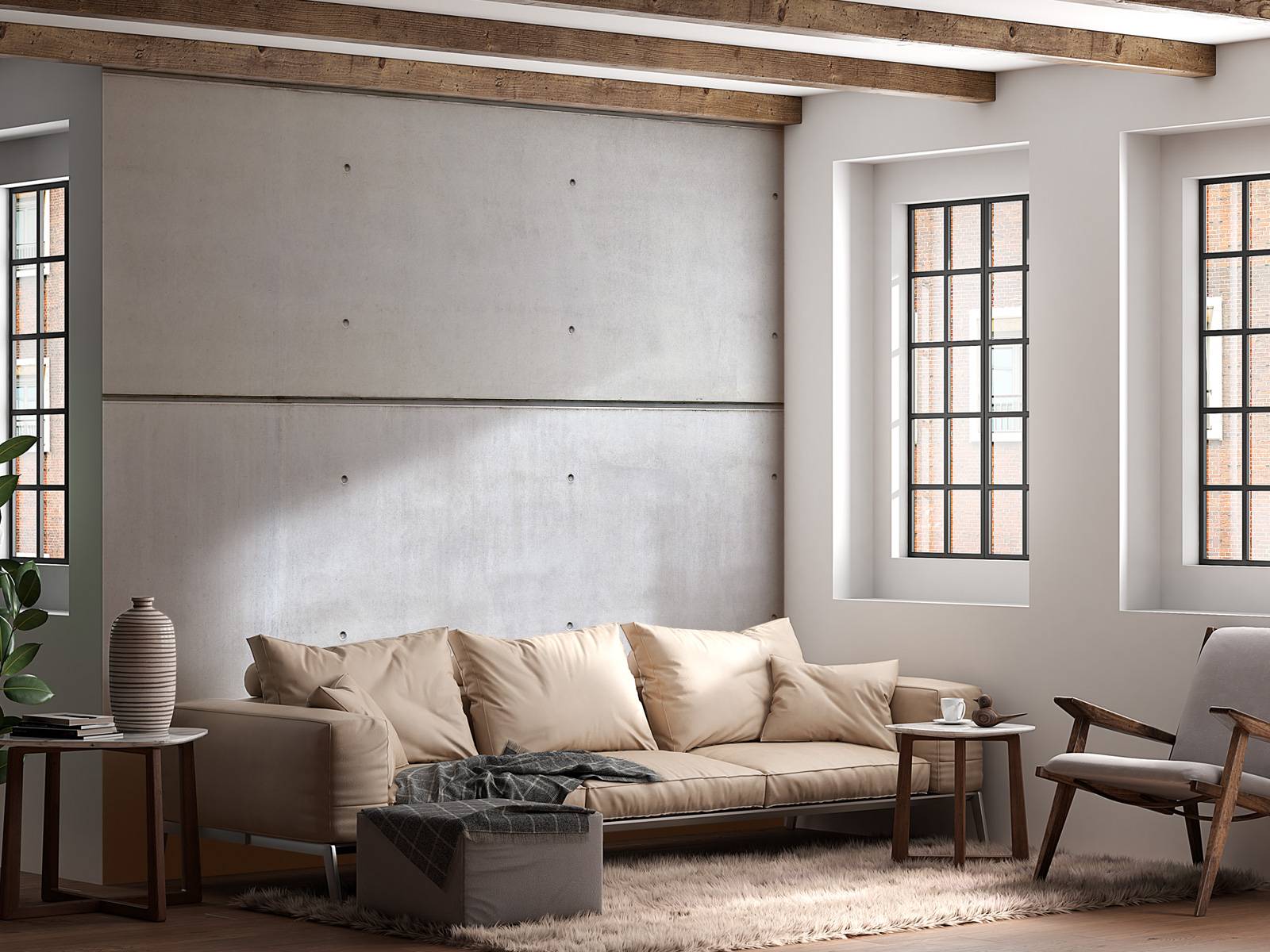 Horizontal concrete 