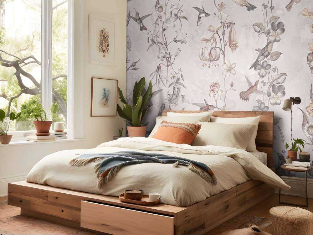 Weadow and Garden Flowers Light Yellow