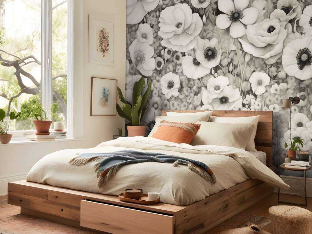 Poppy Tale Monochrome Dark Green