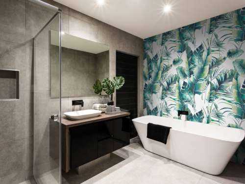 Painted palm leaves