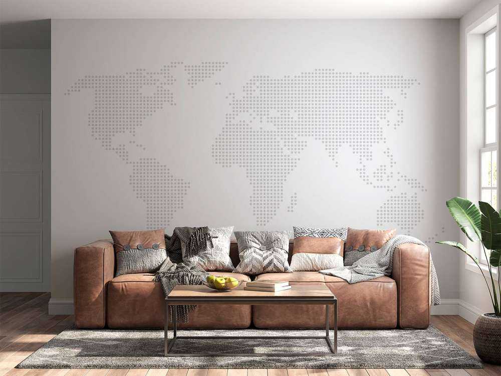 Dotted world map