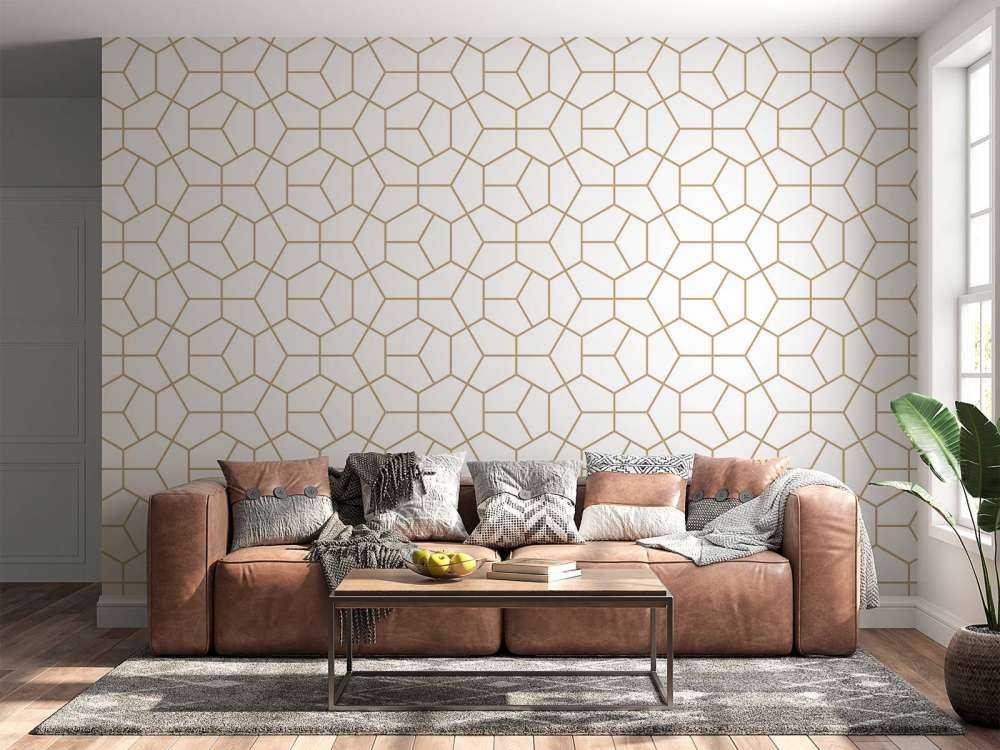 Gold geometric pattern