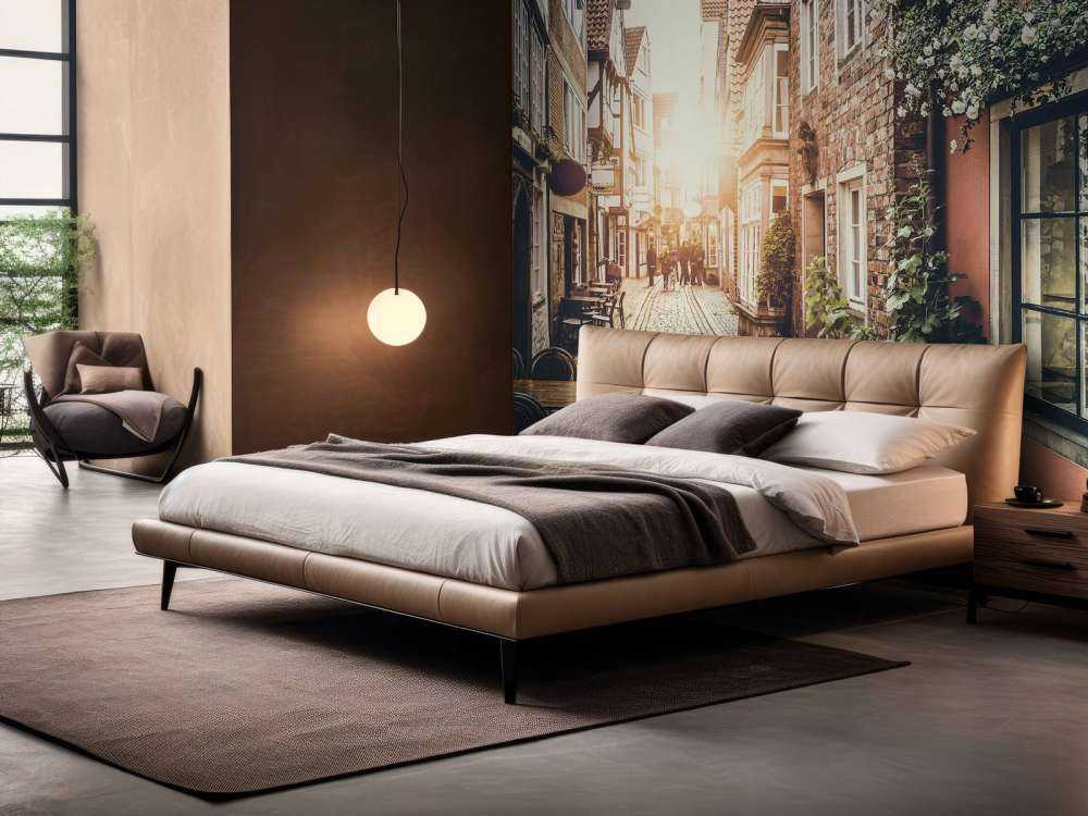 Sunset in an old street