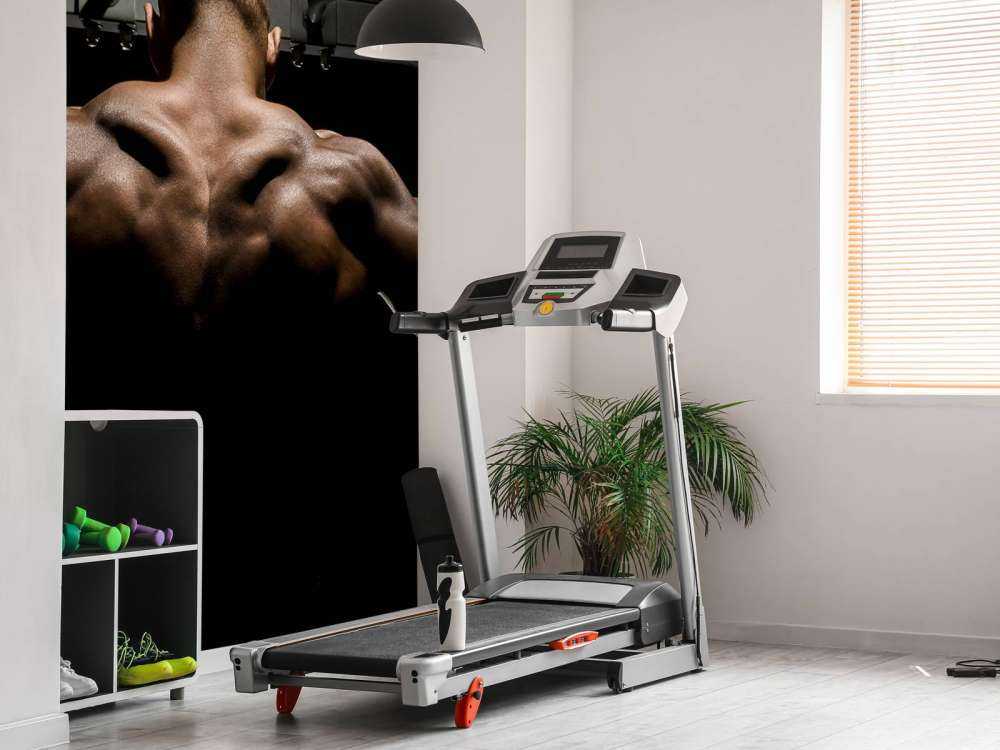 Man with a muscular back