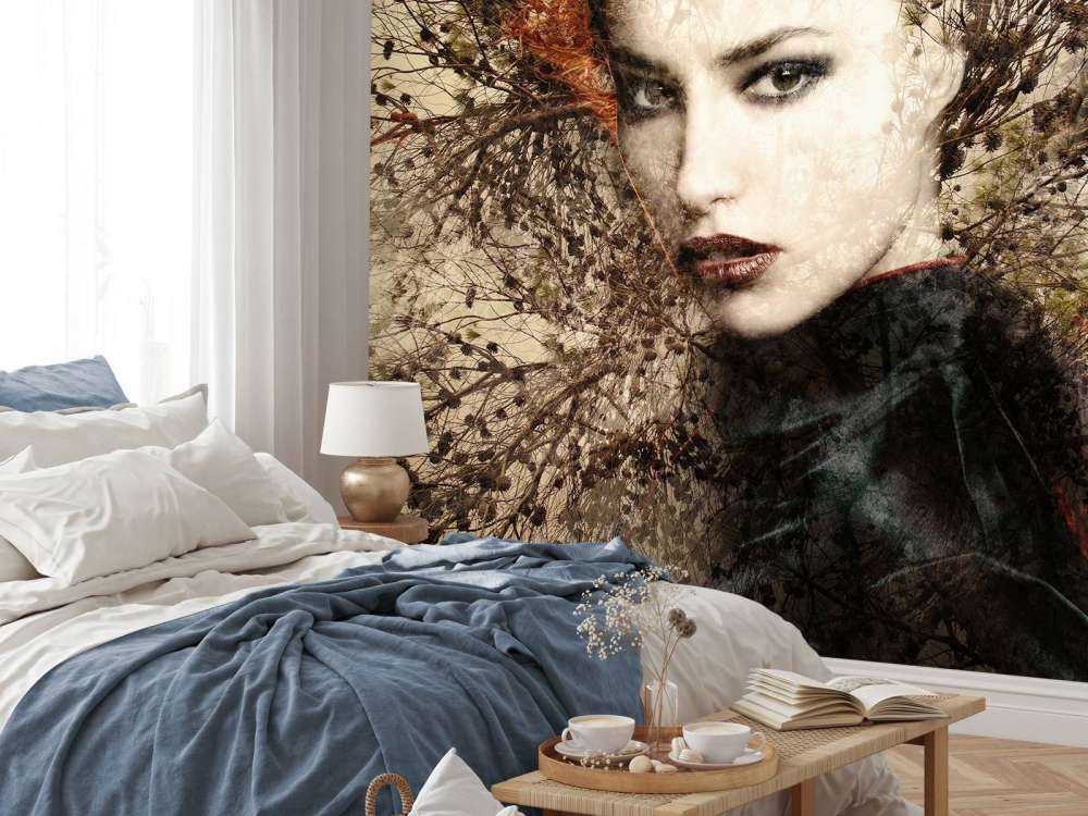 Woman and graceful branches