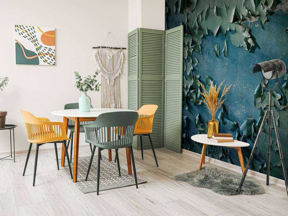 Weathered paint wall