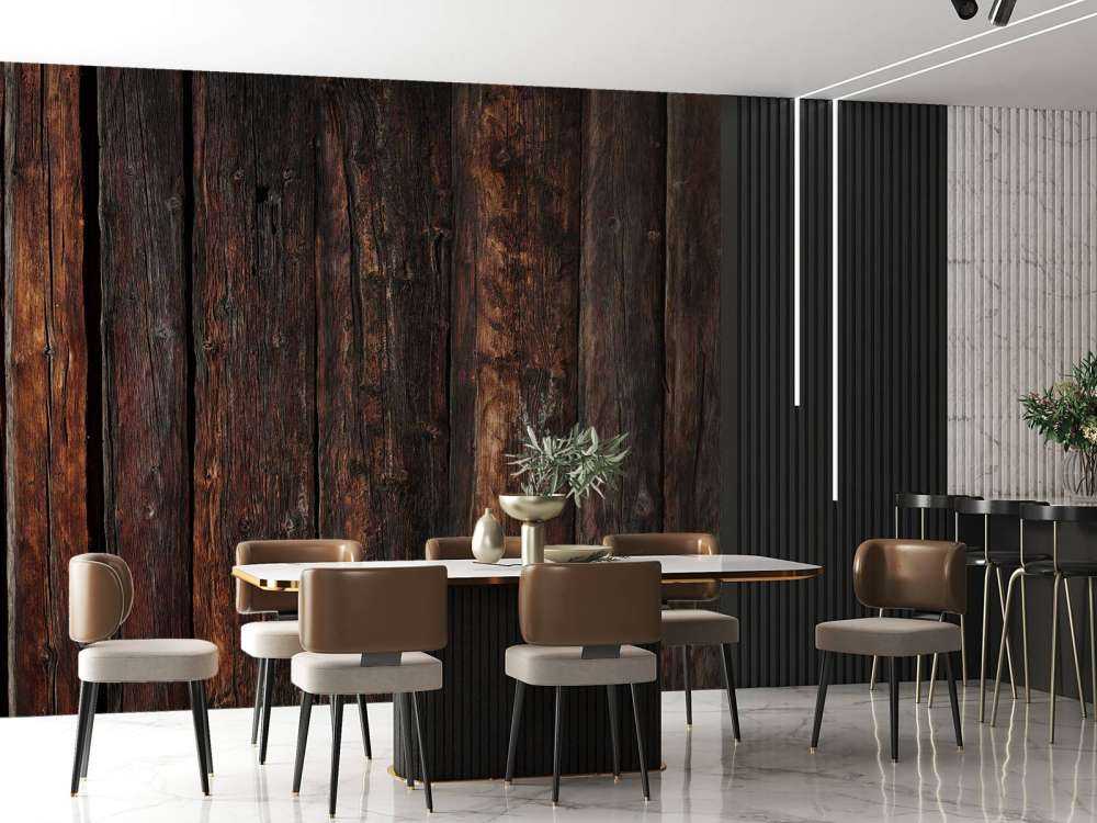 Dark vertical timber