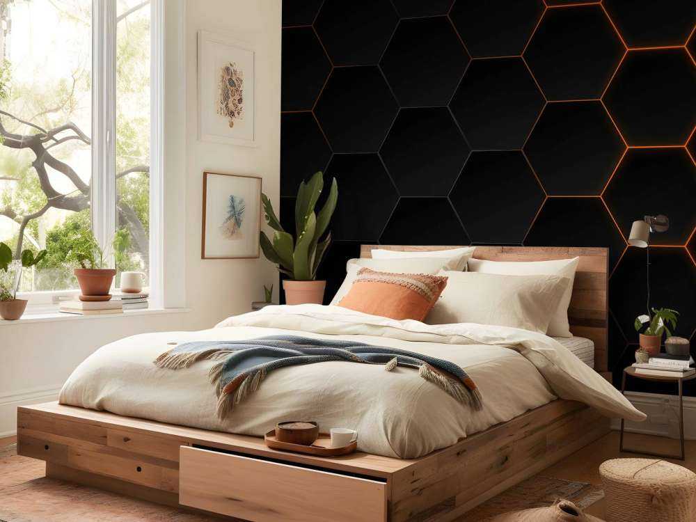 Abstract hexagons
