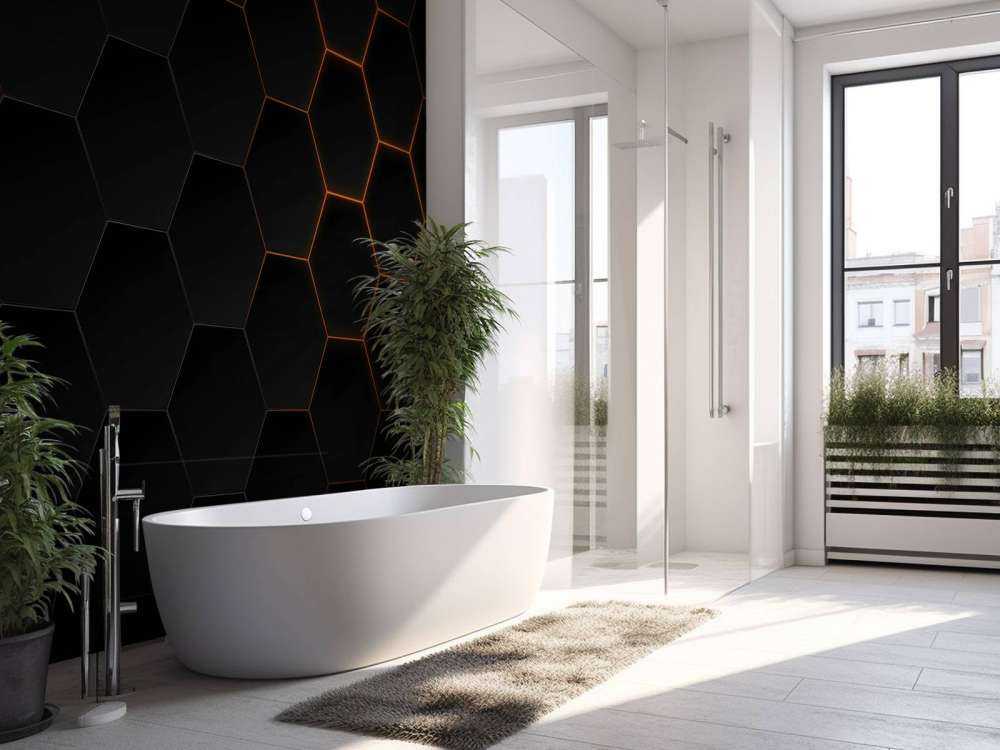 Abstract hexagons