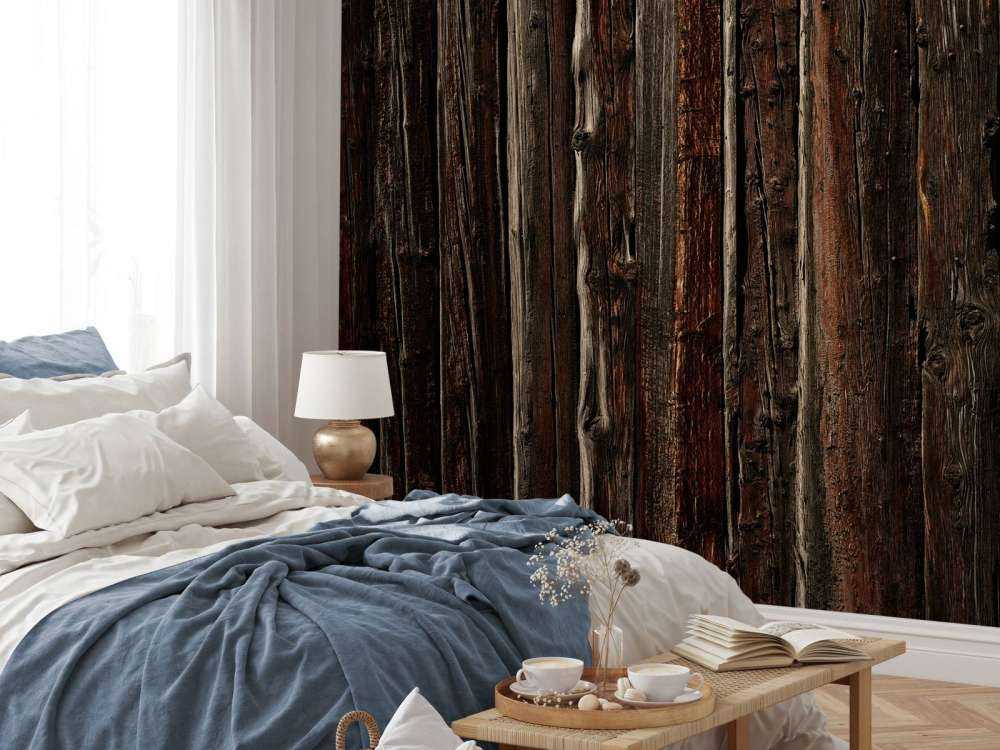 Rough wood with nails