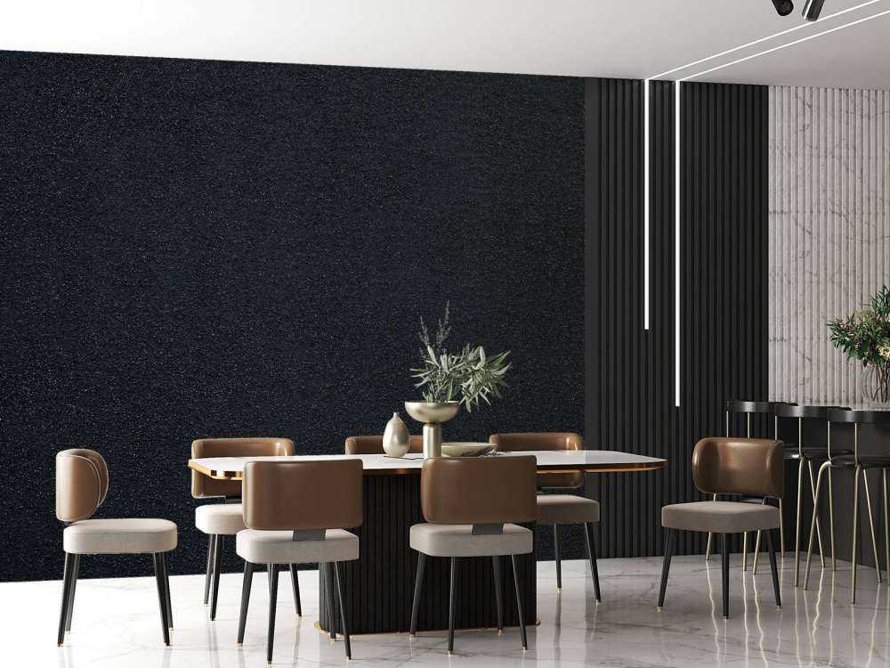 Dark wall with fine stones