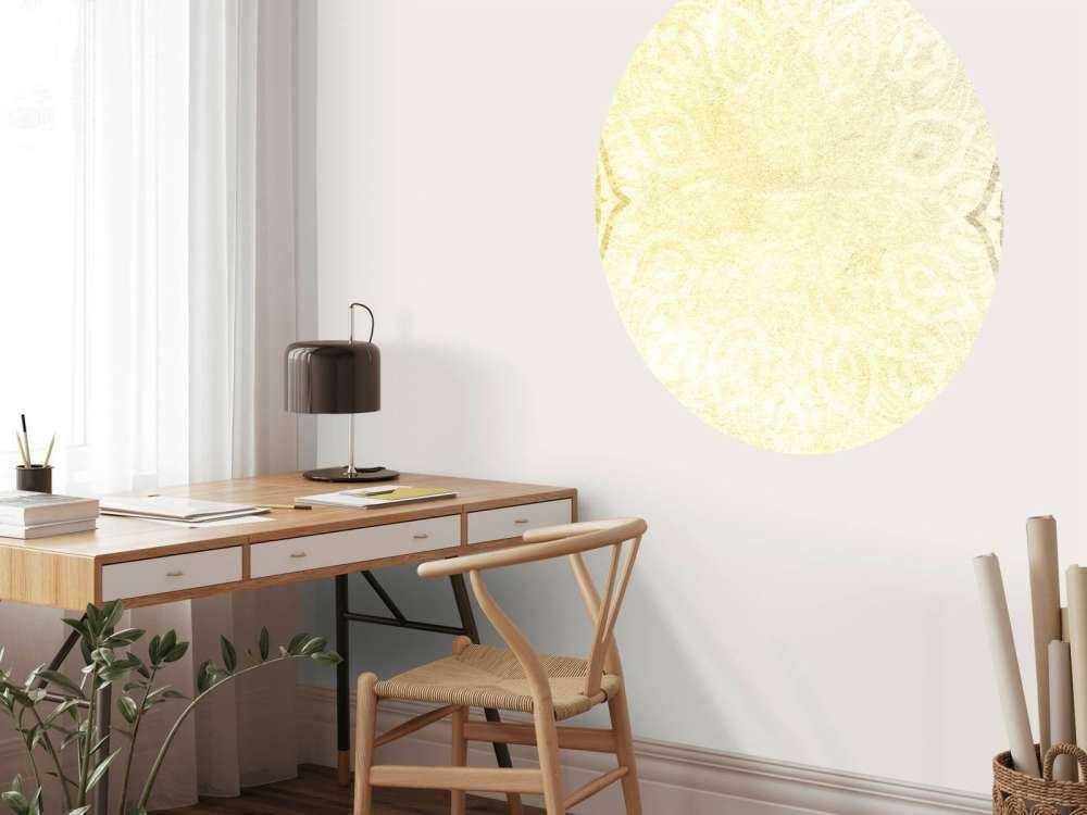 Yellow and grey mandalas