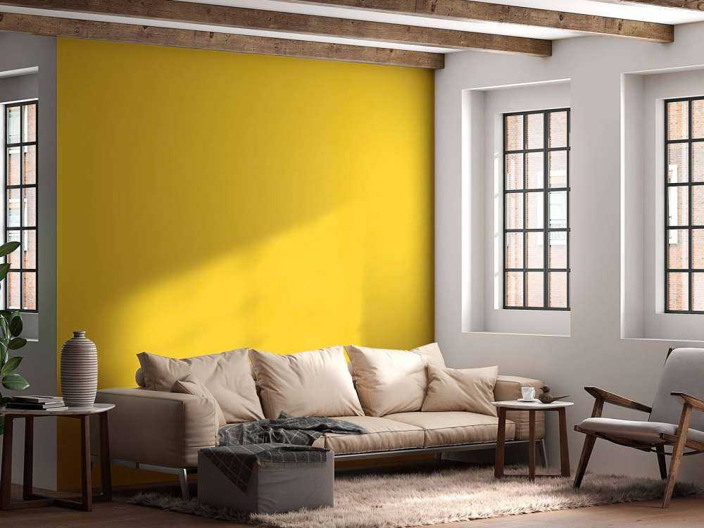 Saffron yellow concrete