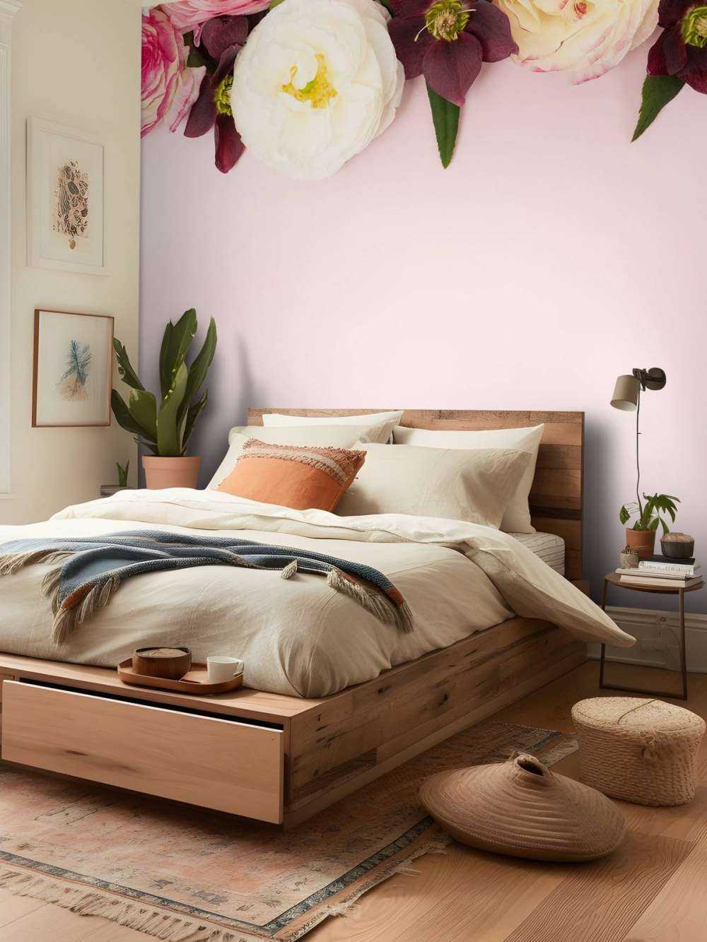 Different colored flowers