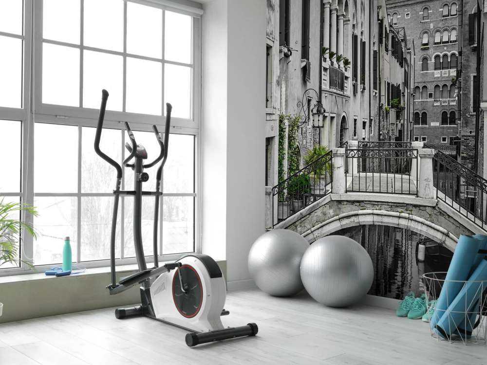 Canal with small bridge