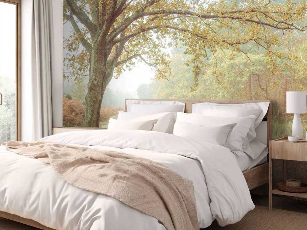 Lake in autumn forest