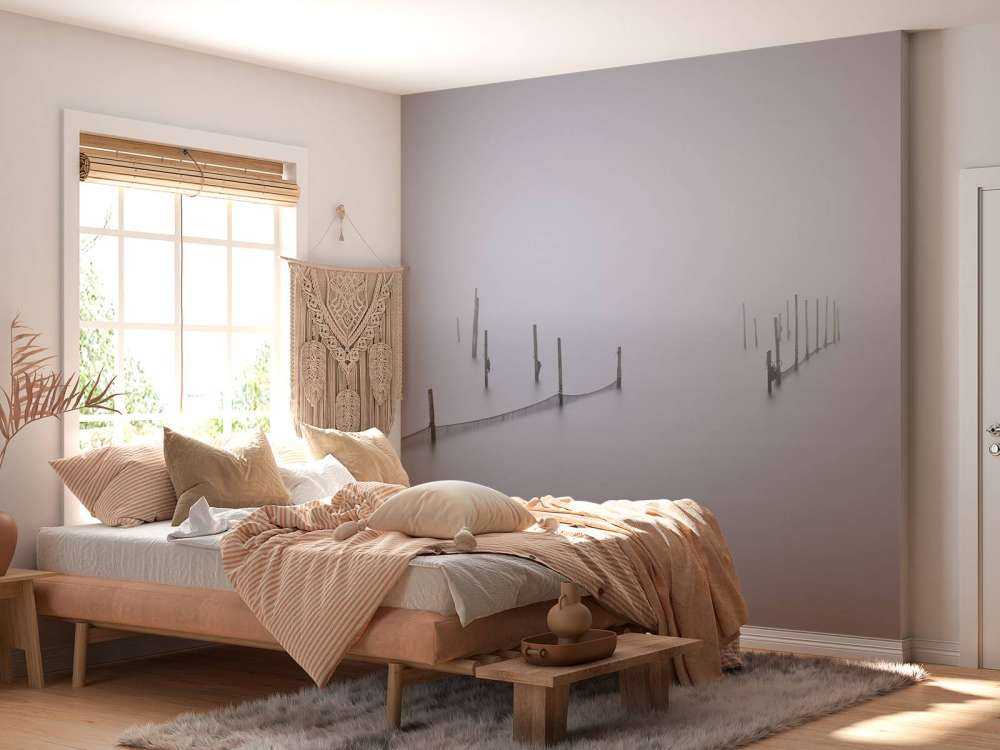 Fishing nets in the fog