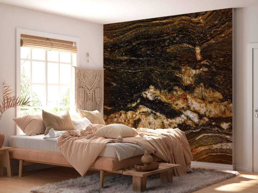 Marble with crystal structure