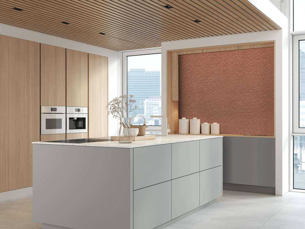 Terracotta concrete with structure