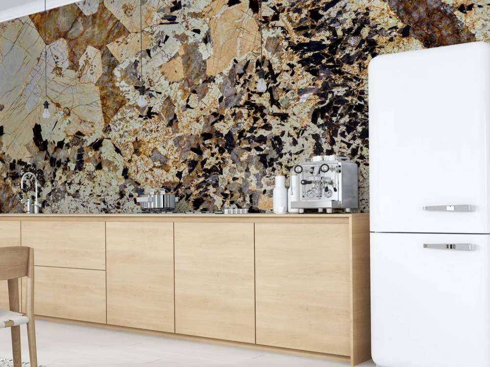 Brown coloured marble