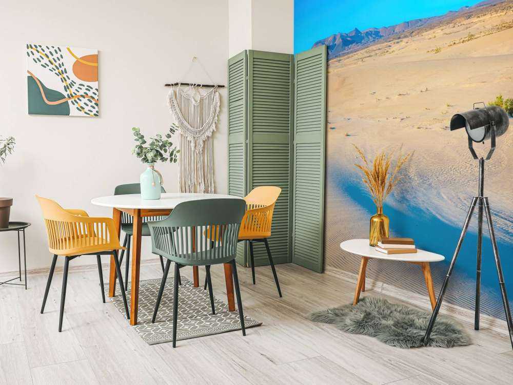 Sunrise over sand dunes