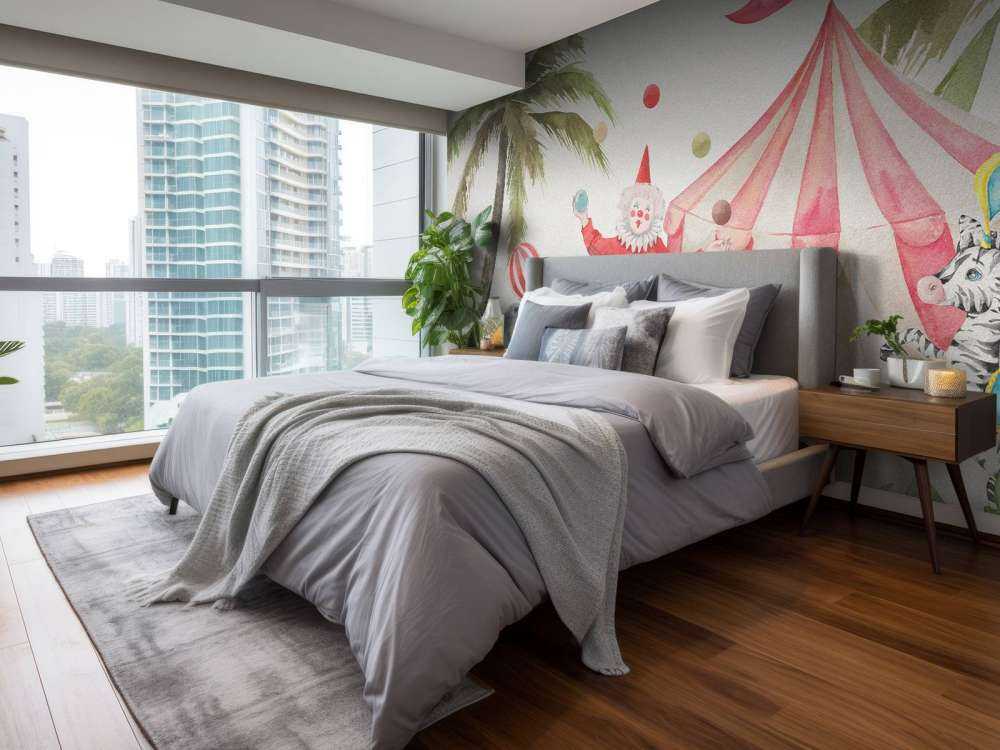 Cheerful circus animals