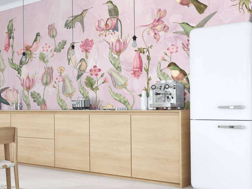 Spring Hummingbird Symphony - Blossom Rose